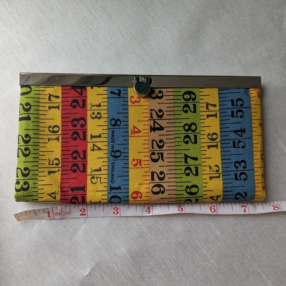 Colorful Patchwork Clutch/Wallet. Multi color. - Picture 5 of 7